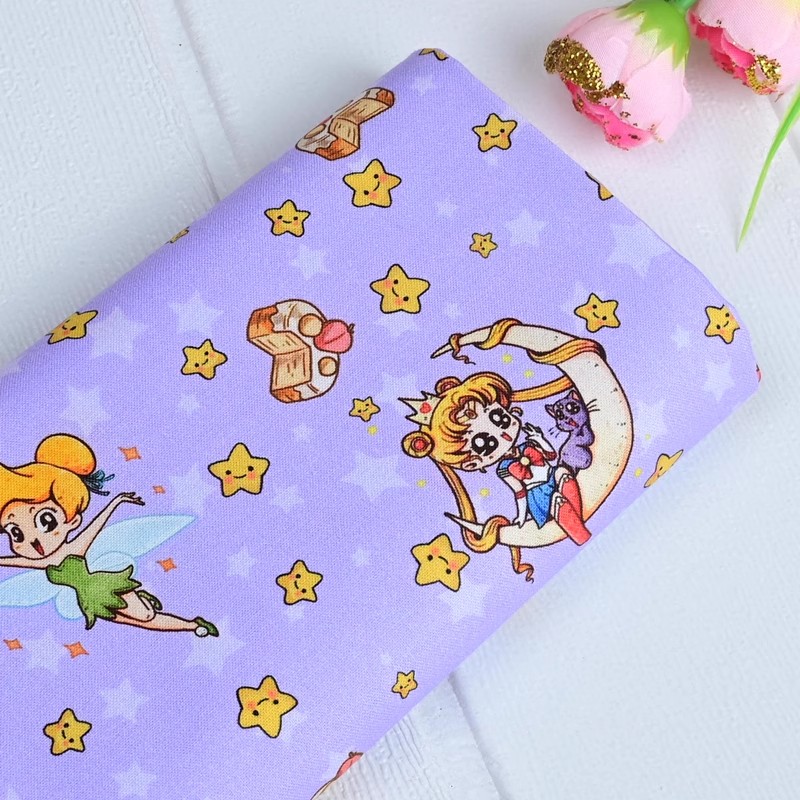 Textile And Sewing Materials - Sailor Moon Stars – Tissu 100