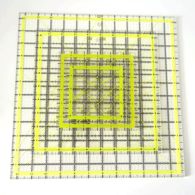 Quilting Ruler Square - Règles carrées de Quilting en acrylique,