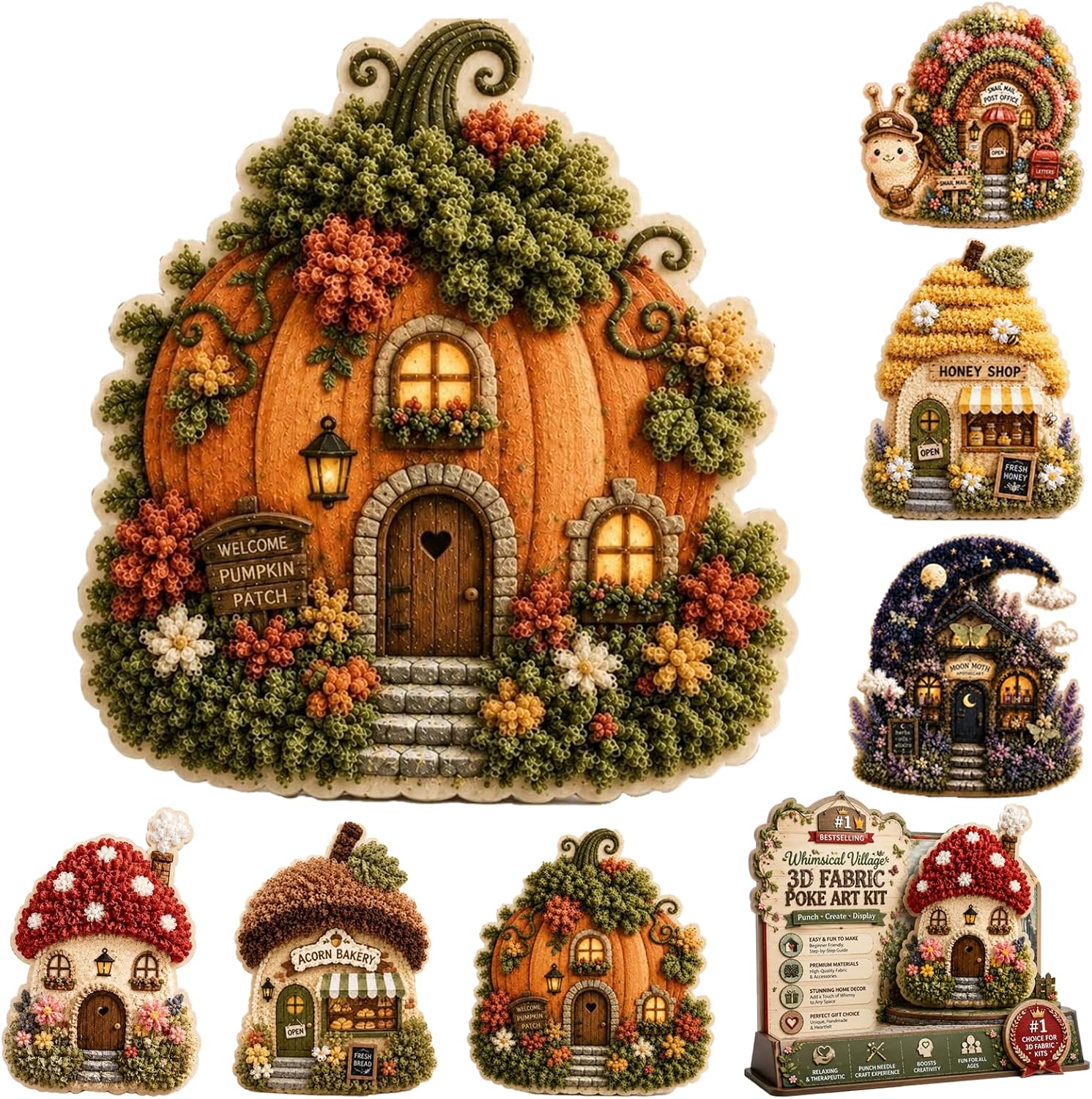 Is Sewing Textile Art - Kit de bricolage 3D en tissu