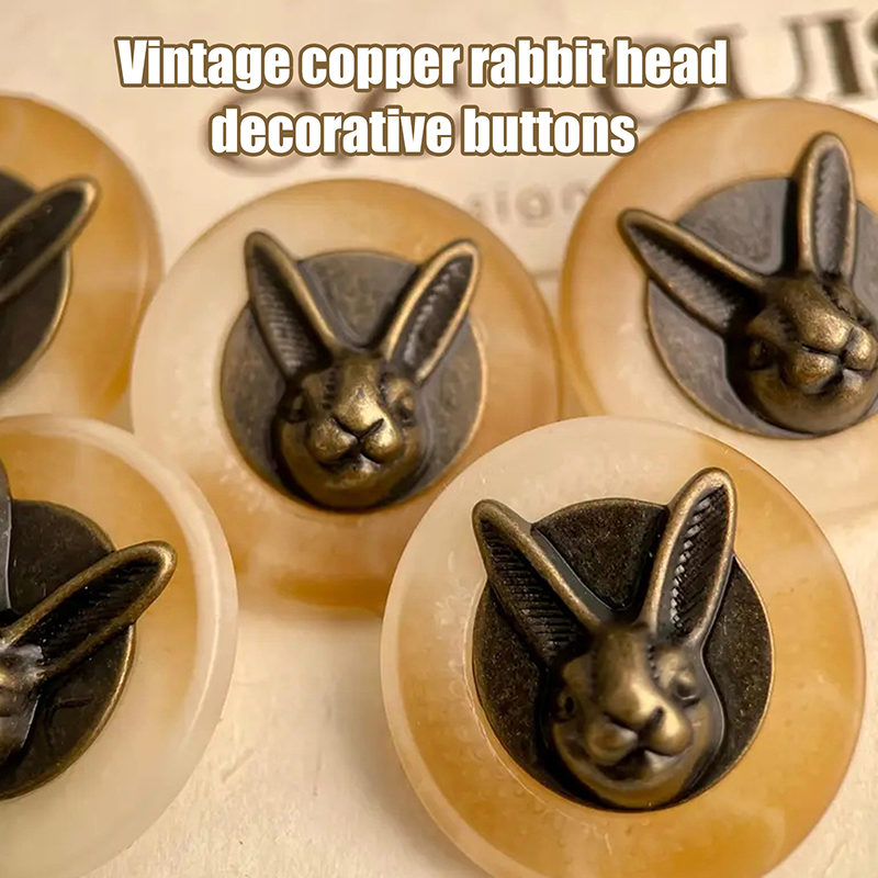 Sewing Textiles - Boutons décoratifs vintage en cuivre en