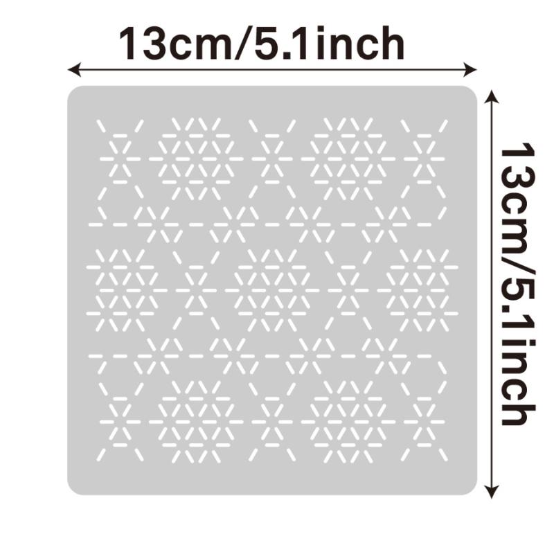Textile Sewing Patterns - Kit de pochoirs de broderie Sashiko