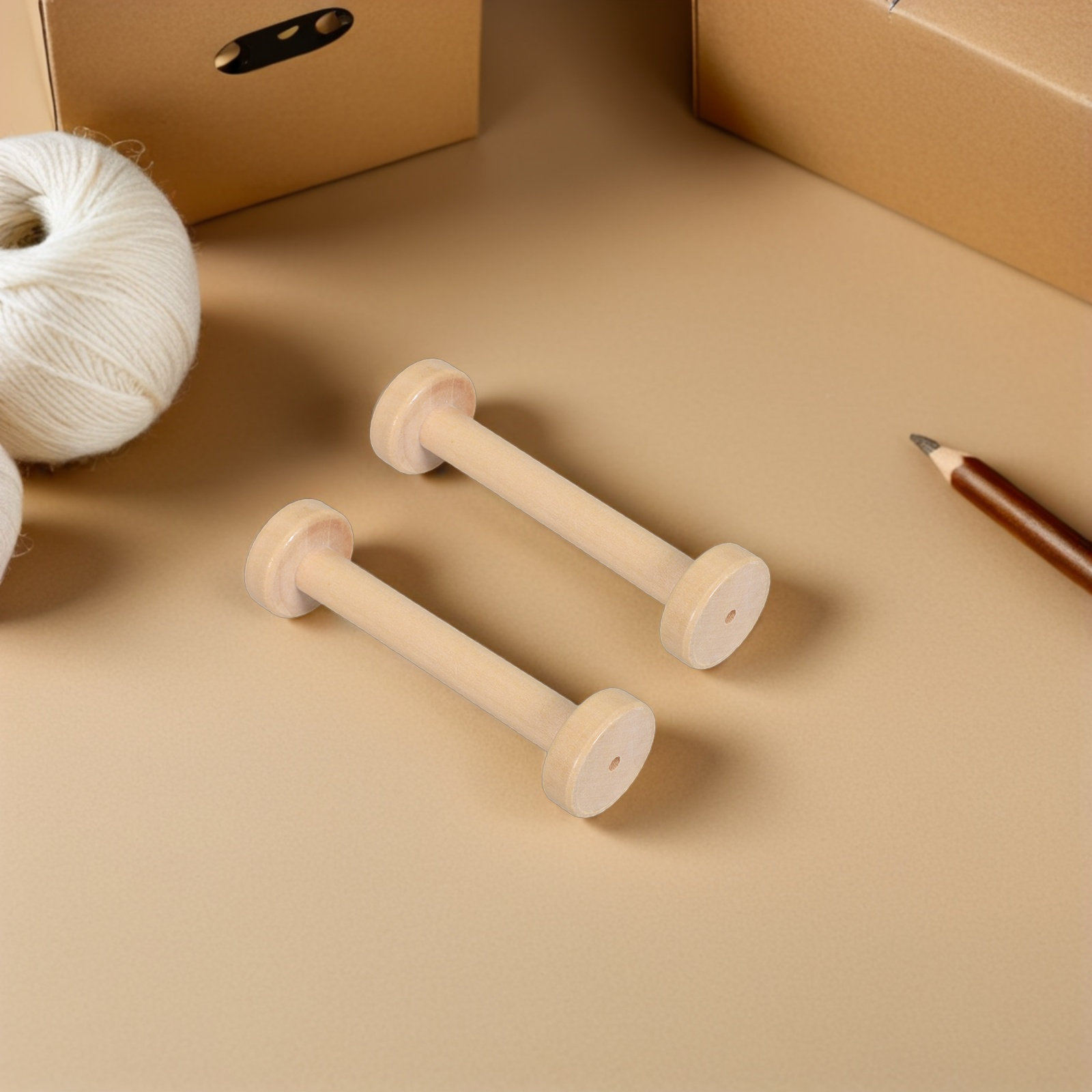Bobines en bois naturelles vin - Sewing Textiles avis et prix