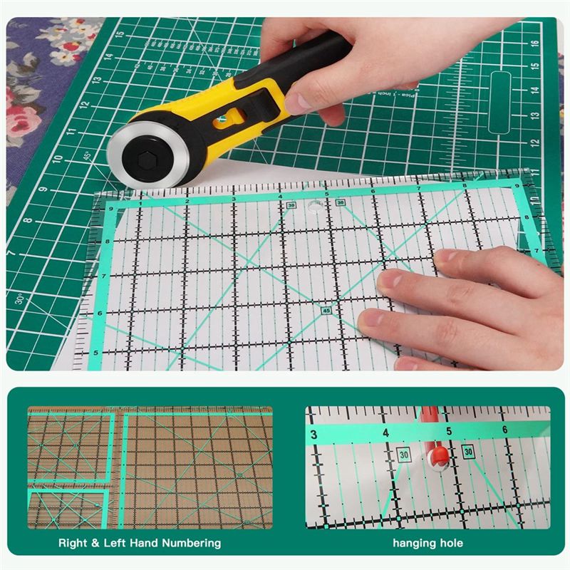 J1UL1N Lot de 4 règles carrées - Quilting Ruler Square avis et prix