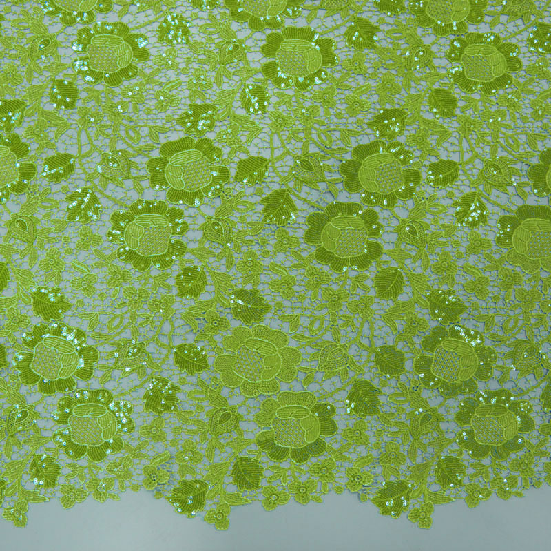Tissu en dentelle creuse vert  - Sewing Eyelet Fabric avis et prix